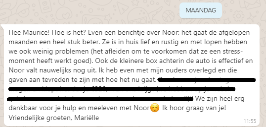 Marielle - we zijn tevreden en gaat een stuk beter