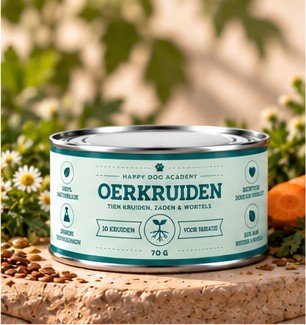 Blik Oerkruiden tussen losse kruiden